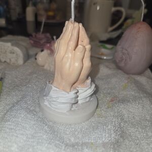 Praying Hands Candle
